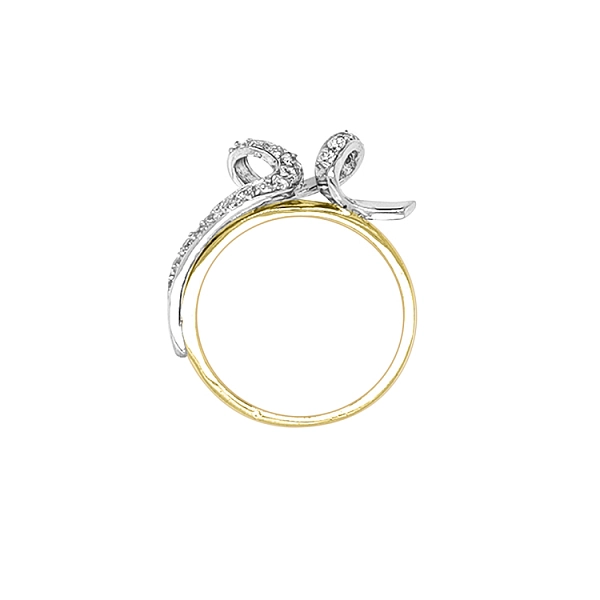 Goldring mit Zirkonen