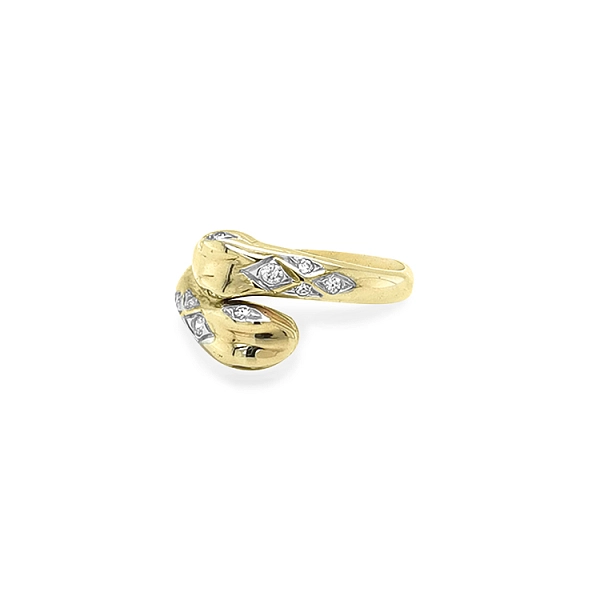 Goldring mit Zirkonen