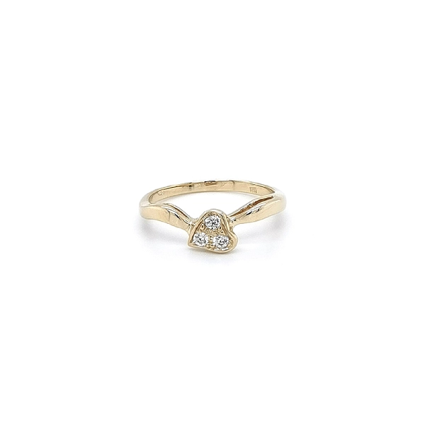 Goldring mit Zirkonen