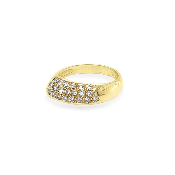 Goldring mit Zirkonen