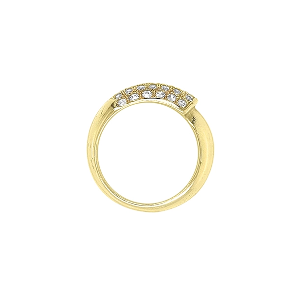 Goldring mit Zirkonen