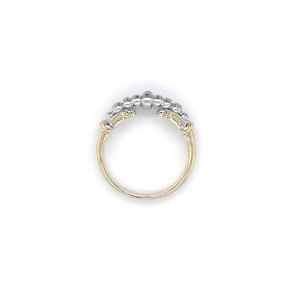 Ring mit Zirkon aus Kombinationsgold