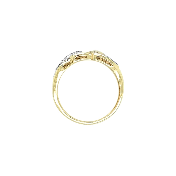 Goldring mit Zirkonen