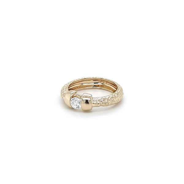 Goldring mit Zirkon