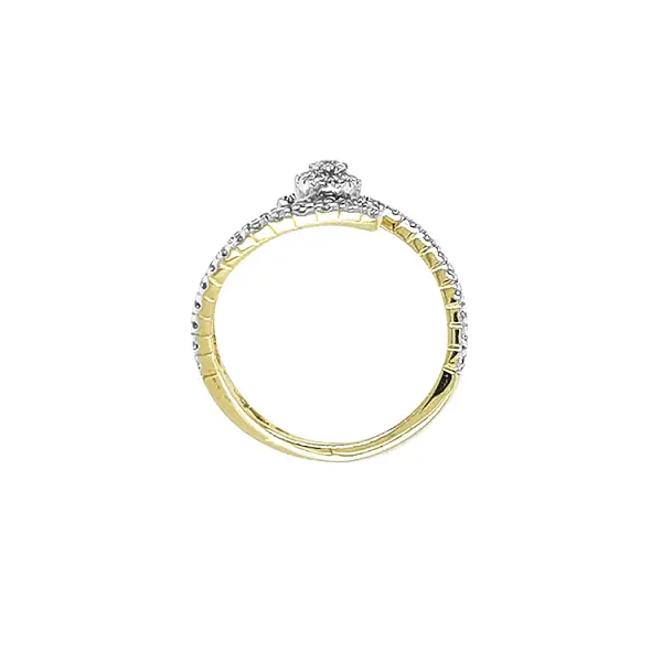 Goldring mit Zirkonen