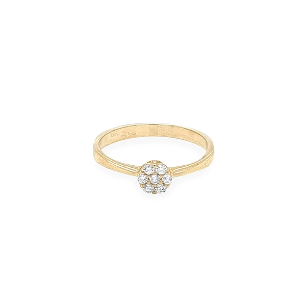 Goldring mit Zirkonen