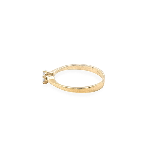 Goldring mit Zirkonen