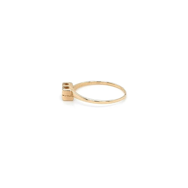 Gold Damenring mit Zirkonen