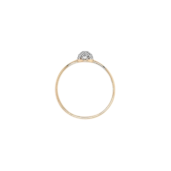 Gold Damenring mit Zirkonen