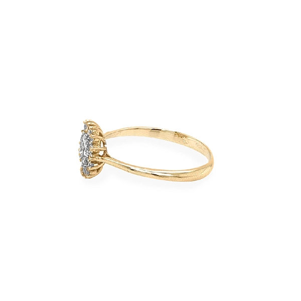 Goldring mit Zirkonen