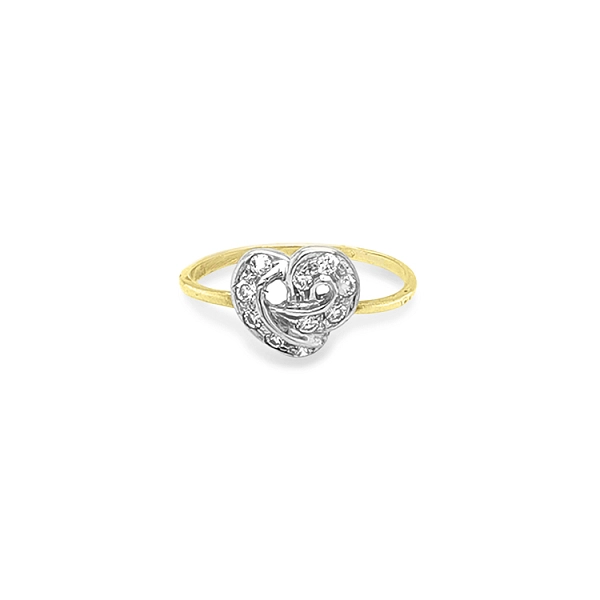 Goldring mit Zirkonen