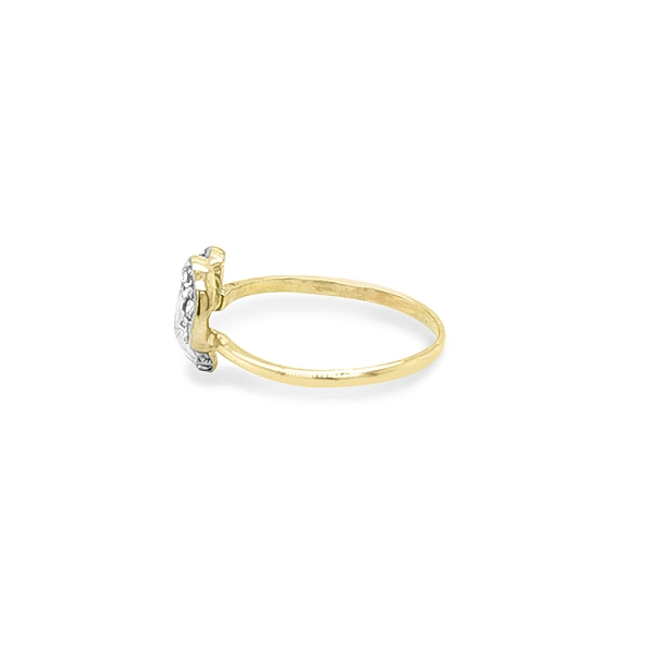 Goldring mit Zirkonen