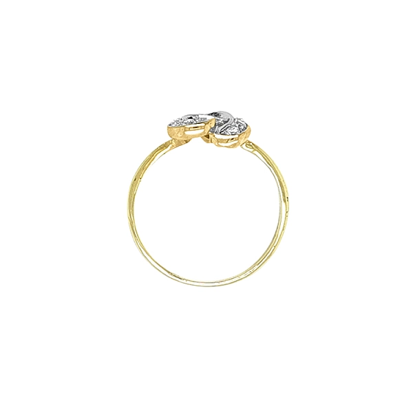 Goldring mit Zirkonen