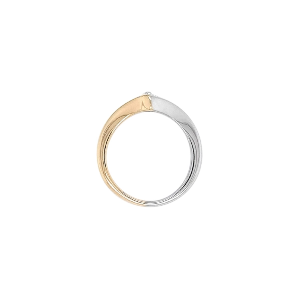 Gold Verlobungsring mit Zirkon