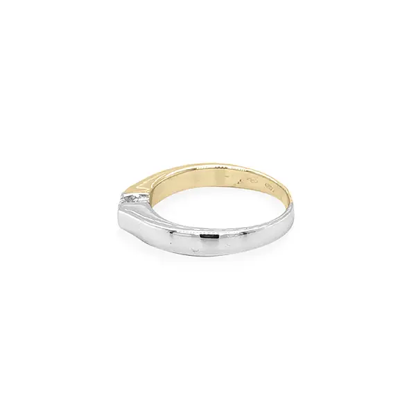 Gold Verlobungsring mit Zirkon