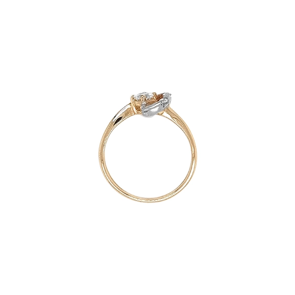 Goldring mit Zirkonen
