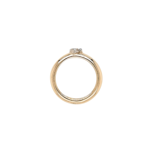 Gold Verlobungsring mit Zirkon