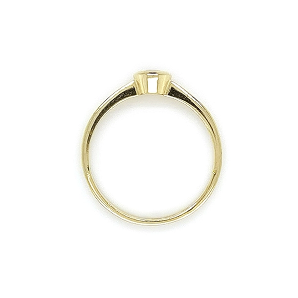 Gold Verlobungsring mit Zirkon