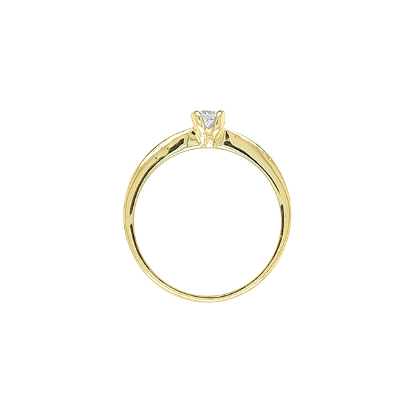 Gold Verlobungsring mit Zirkon