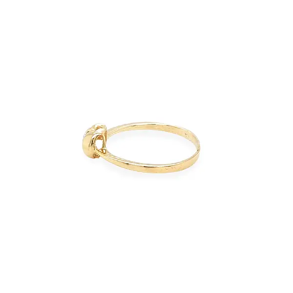Gold Verlobungsring mit Zirkon