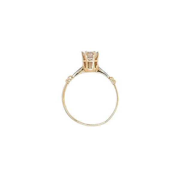 Gold Verlobungsring mit Zirkon
