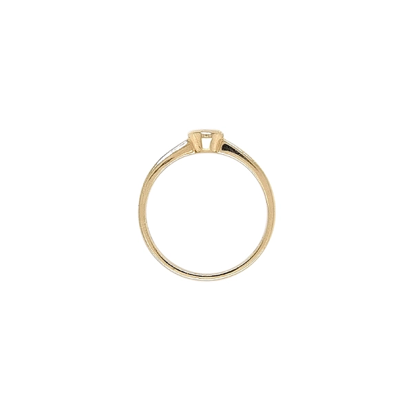 Gold Verlobungsring mit Zirkon