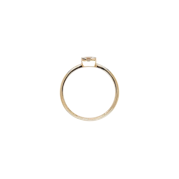 Gold Verlobungsring mit Zirkon
