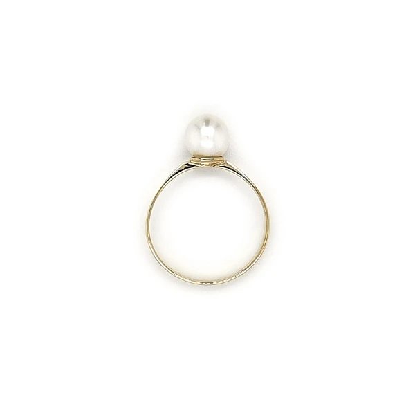 Goldring mit Perle