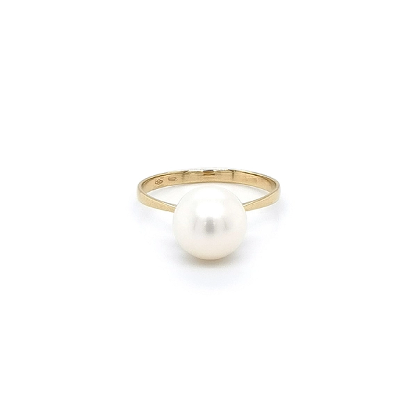 Goldring mit Perle