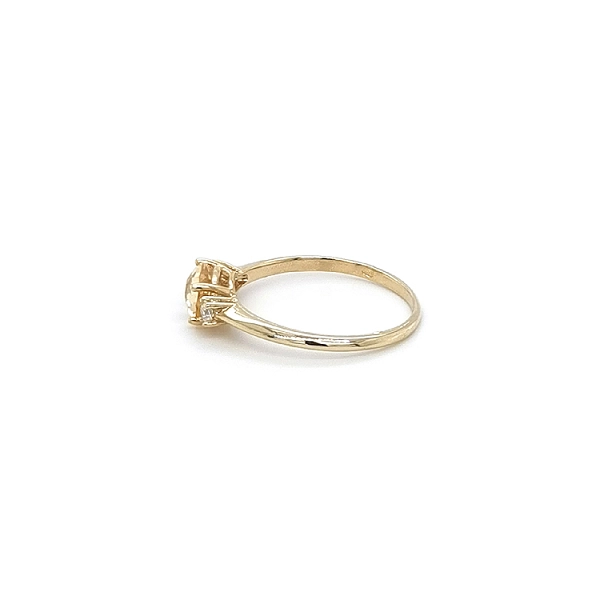 Goldring mit Citrin