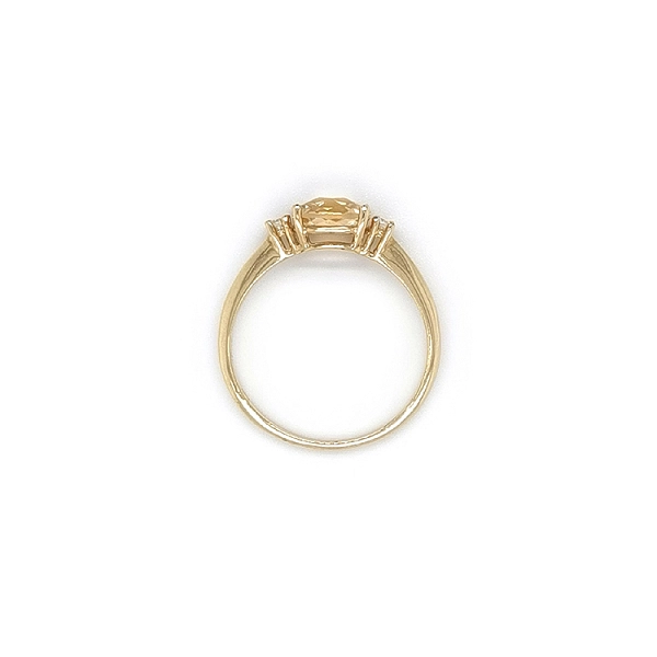 Goldring mit Citrin