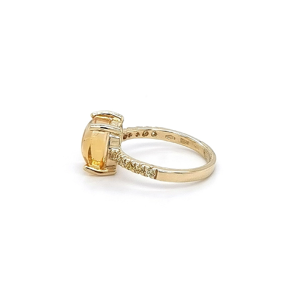 Goldring mit Citrin