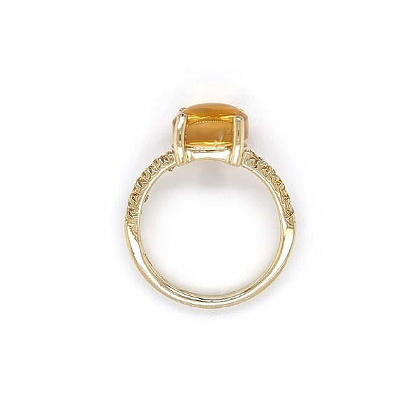 Goldring mit Citrin