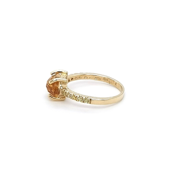 Goldring mit Citrin