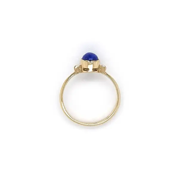 Goldring mit Lapislazuli