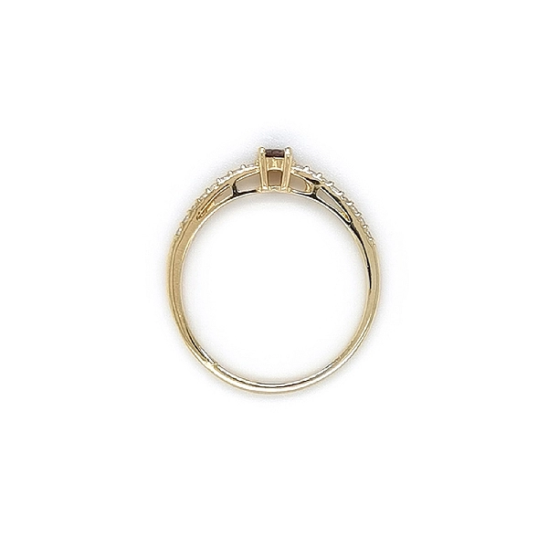 Goldring mit Záhněda und Zirkony