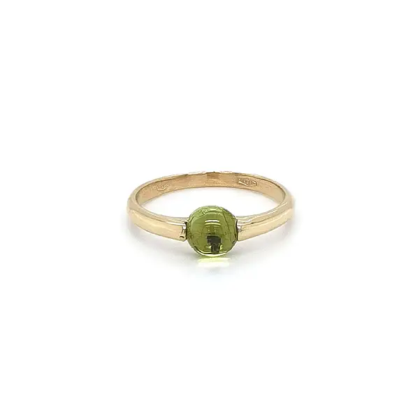 Goldring mit Peridot