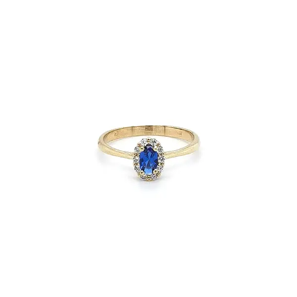 Goldener Ring mit Mordé-Stein