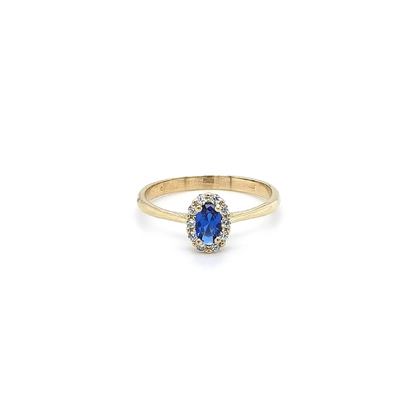 Goldener Ring mit Mordé-Stein