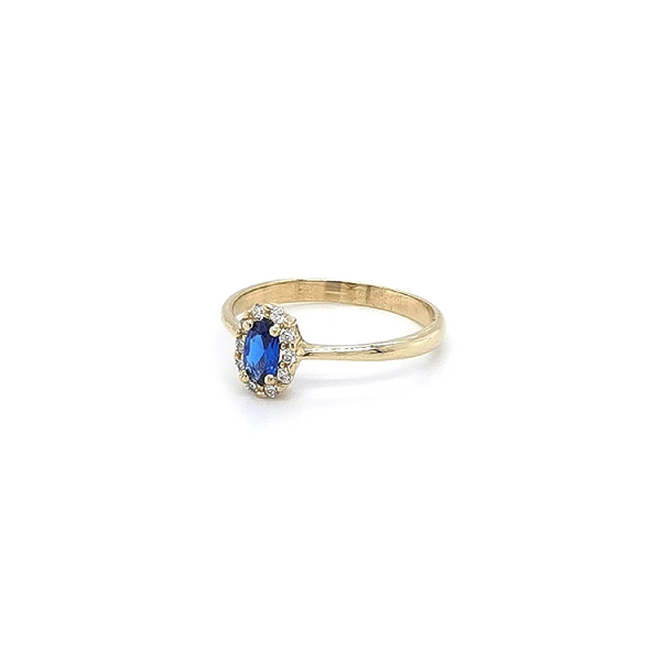 Goldener Ring mit Mordé-Stein