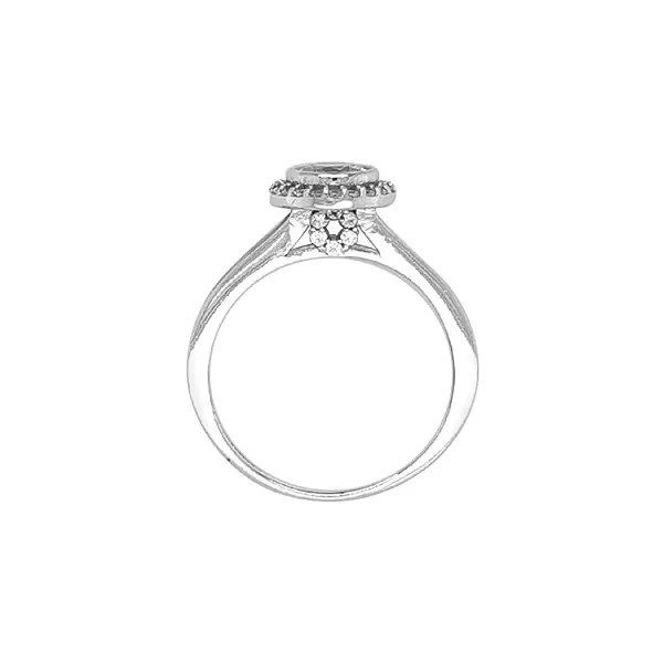 Gold Verlobungsring mit Zirkonen