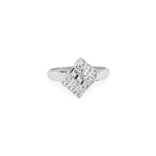 Goldring mit Zirkonen