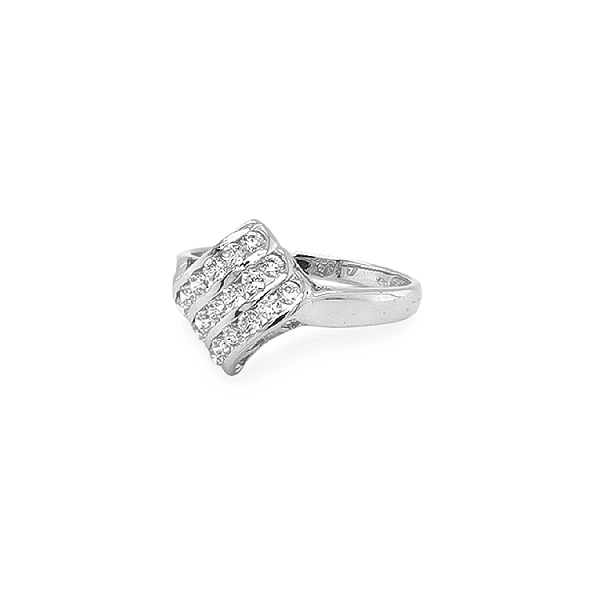 Goldring mit Zirkonen