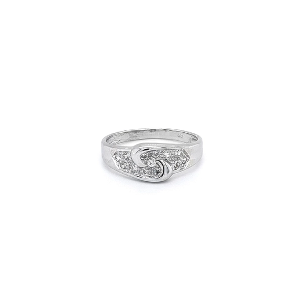 Ring mit Zirkonen aus Weißgold