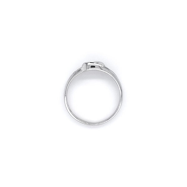 Ring mit Zirkonen aus Weißgold