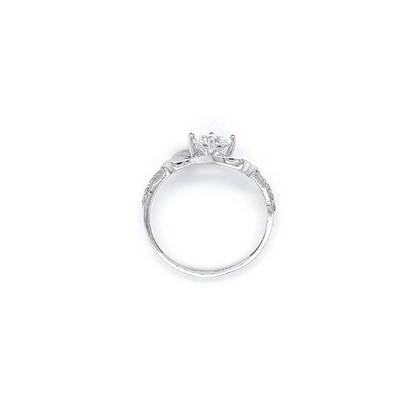 Ring mit Zirkonen aus Weißgold