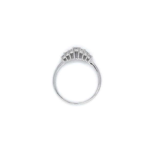 Ring mit Zirkonen aus Weißgold