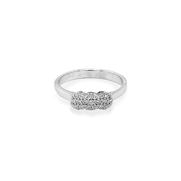 Goldring mit Zirkonen