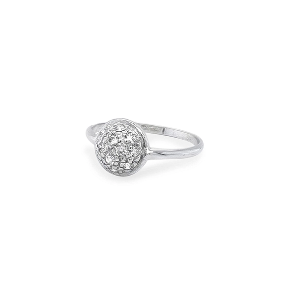 Goldring mit Zirkonen