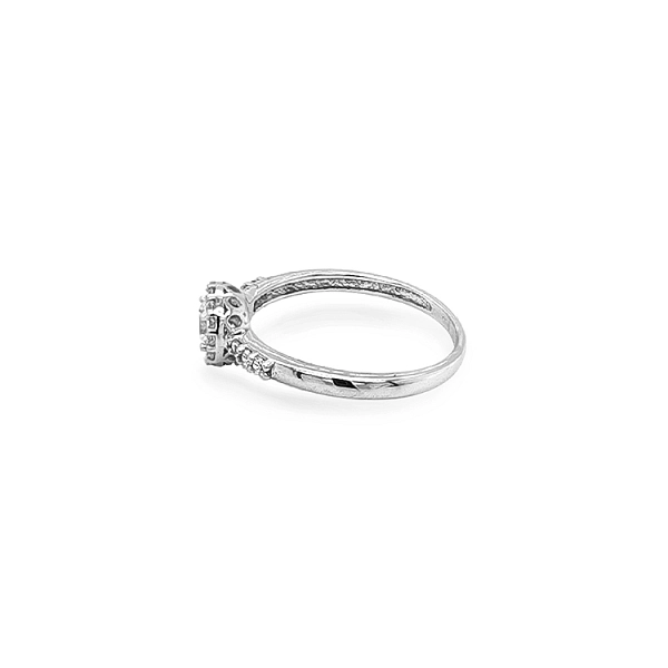 Gold Verlobungsring mit Zirkonen